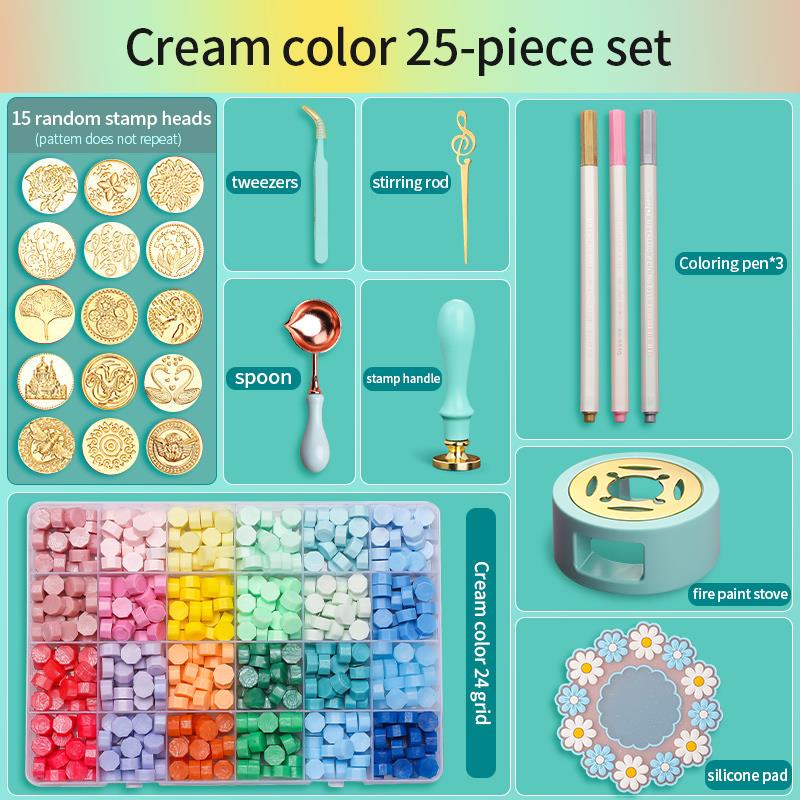 Wax Seal Stamp Set - Juego de sellos de cera, Kit