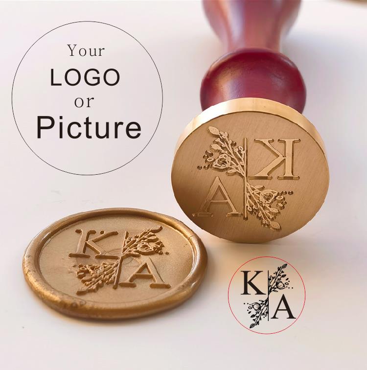 Wax Seal Stamp Set - Sello de cera personalizado, sello personalizado