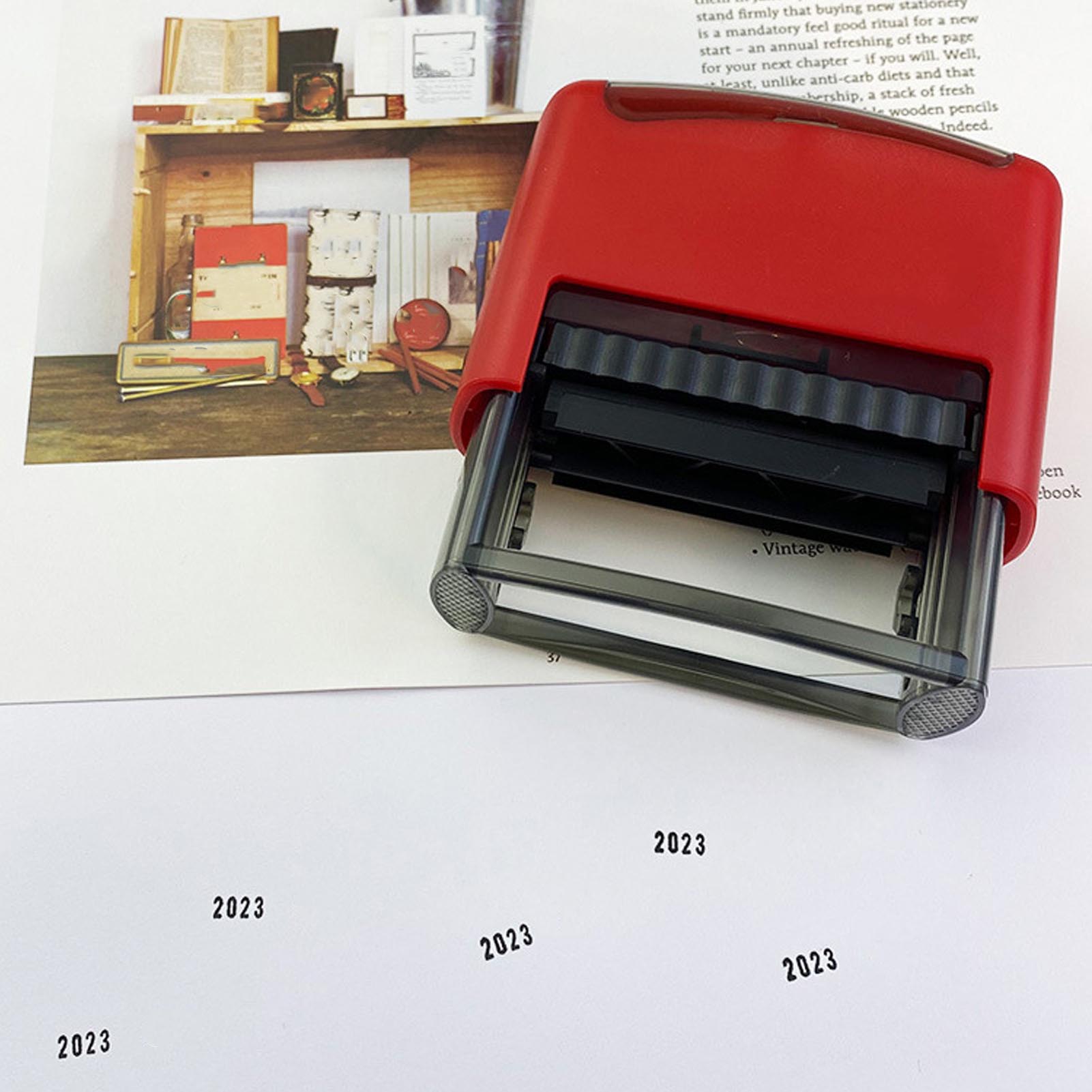 Sello con Símbolo de Fecha, Ti - Rubber Date Stamp reseña y precio